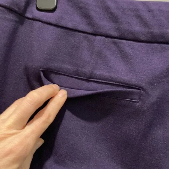 Northern Reflections Purple Basic Comfort Ponte Pant 18​​​​​ - Picture 4 of 12